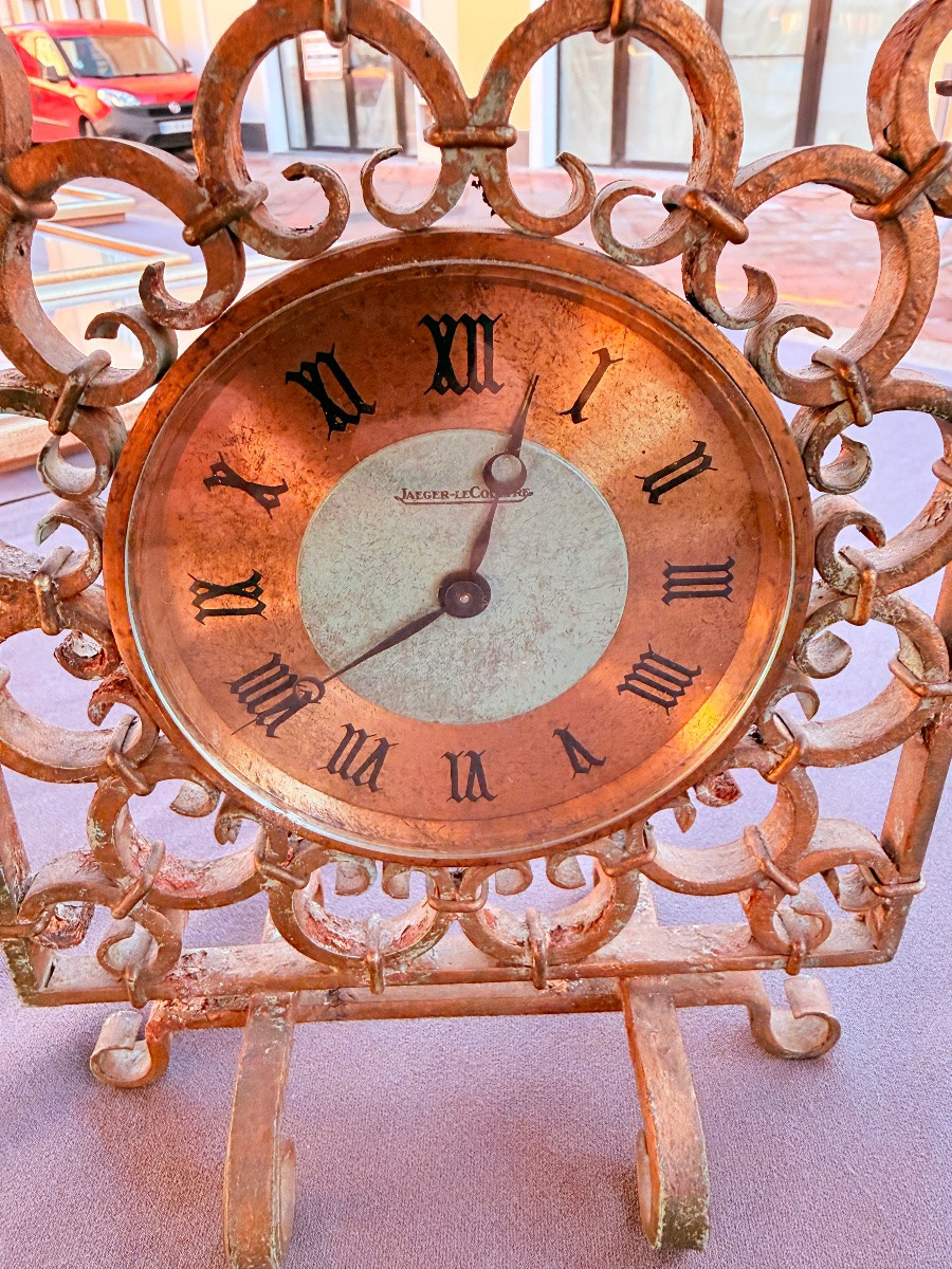 Gilbert Poillerat And Jaeger-lecoultre Pendulum Clock-photo-3