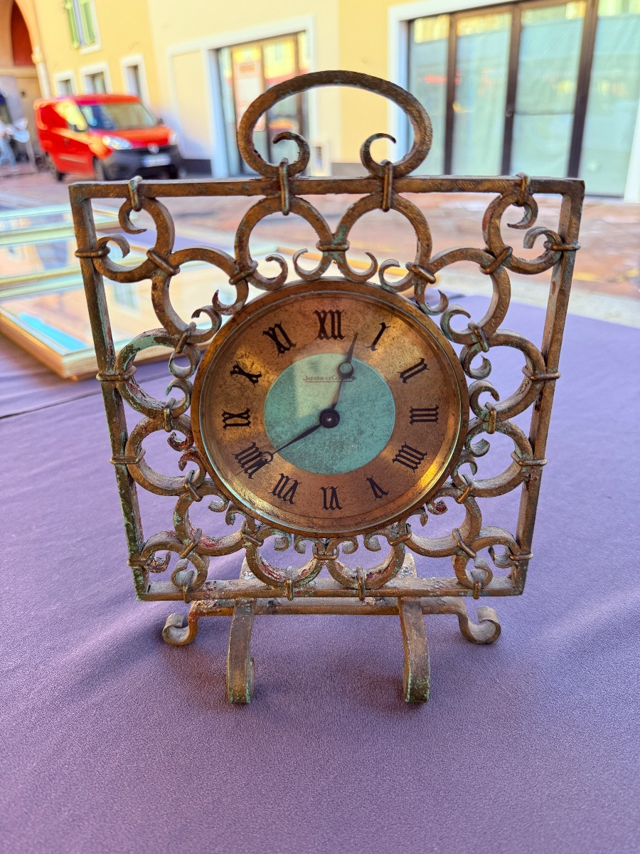 Gilbert Poillerat And Jaeger-lecoultre Pendulum Clock-photo-3