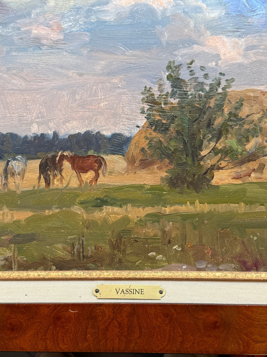 Oil On Panel – Signed Vassine-photo-4