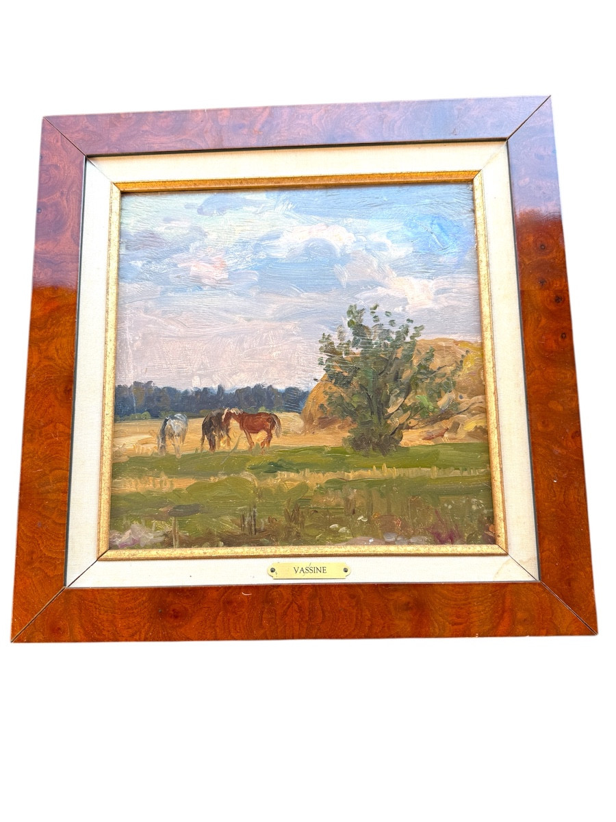 Oil On Panel – Signed Vassine