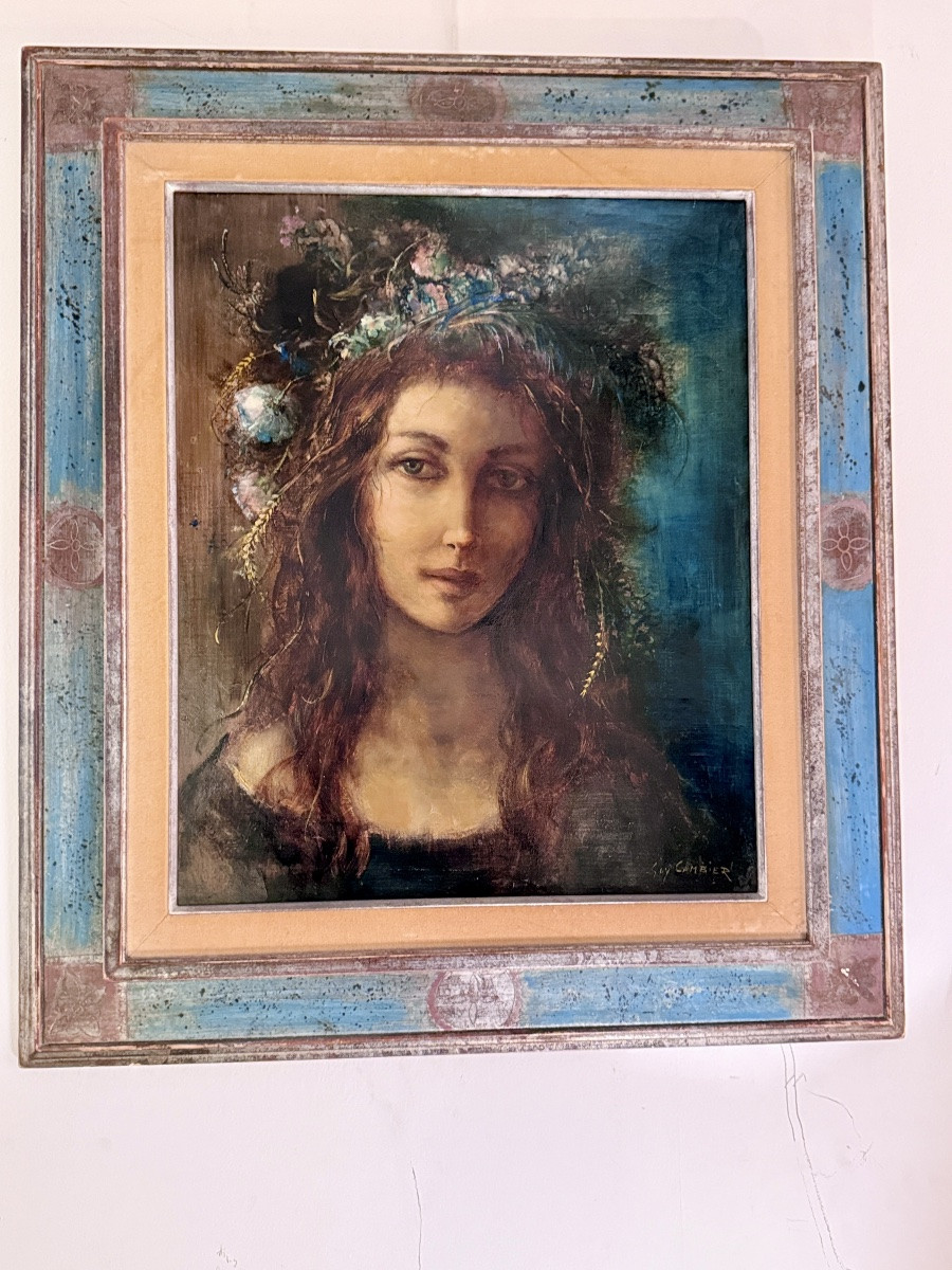 Guy Gambier (20th Century) – Female Portrait – Oil On Canvas-photo-6