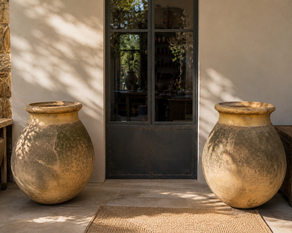 Pair Of Large Biot Jars – 19th Century-photo-2