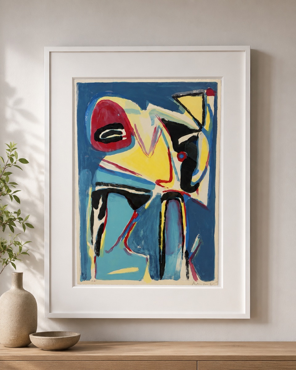 Bram van Velde (1895–1981) – Composition abstraite – Épreuve d’artiste