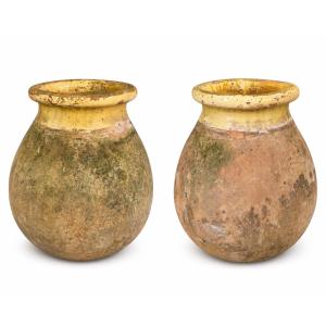 Pair Of Large Biot Jars – 19th Century