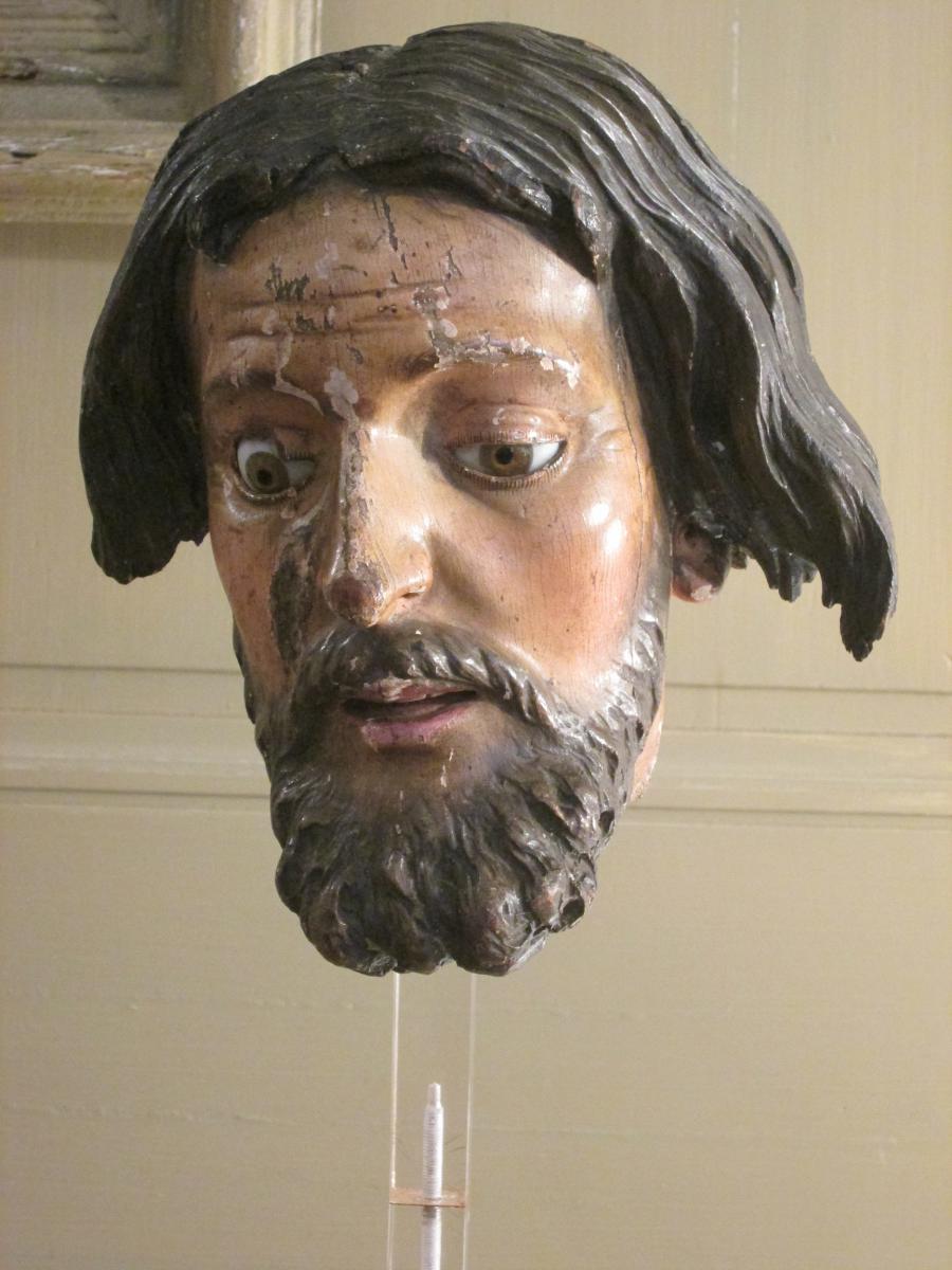 Tete De Christ Espagne XVIIIème-photo-3