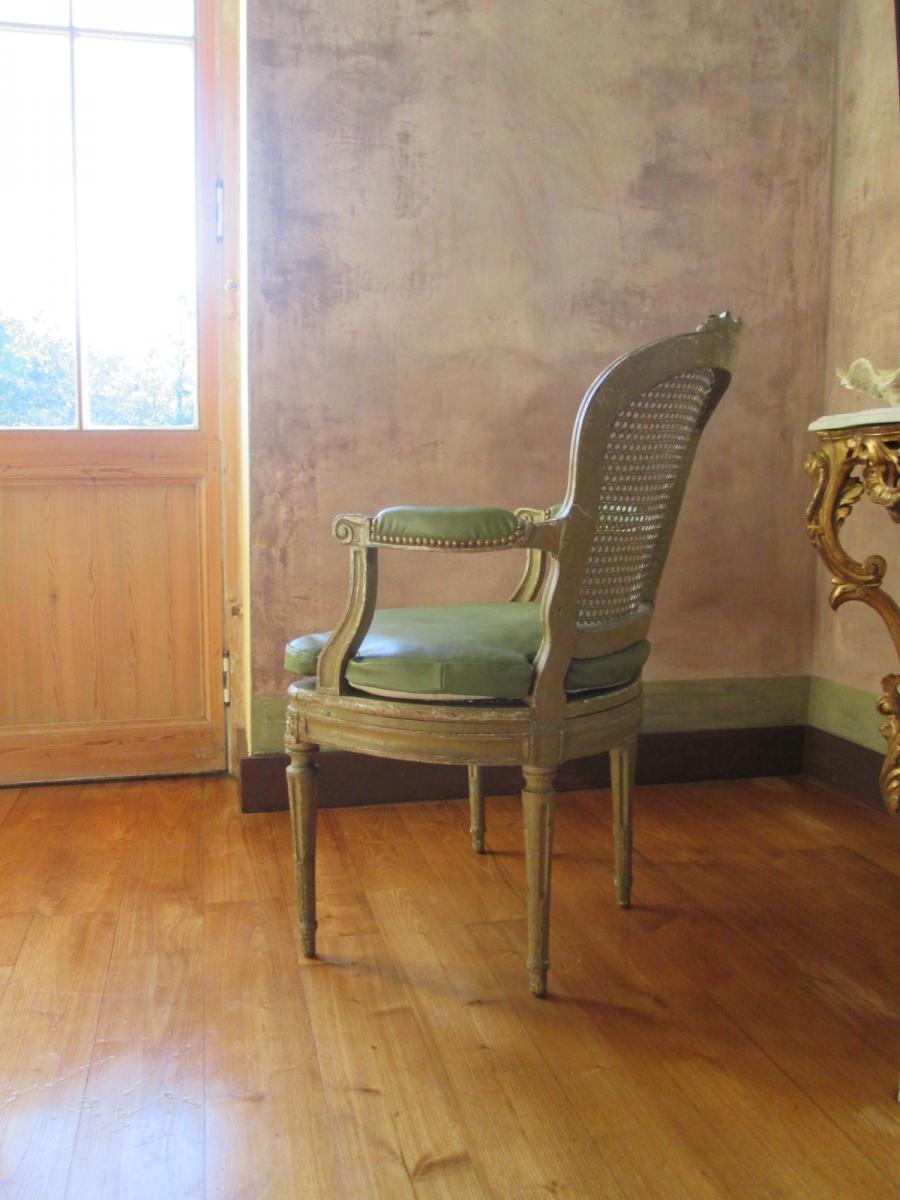 Louis XVI Armchair By François Gros-photo-4