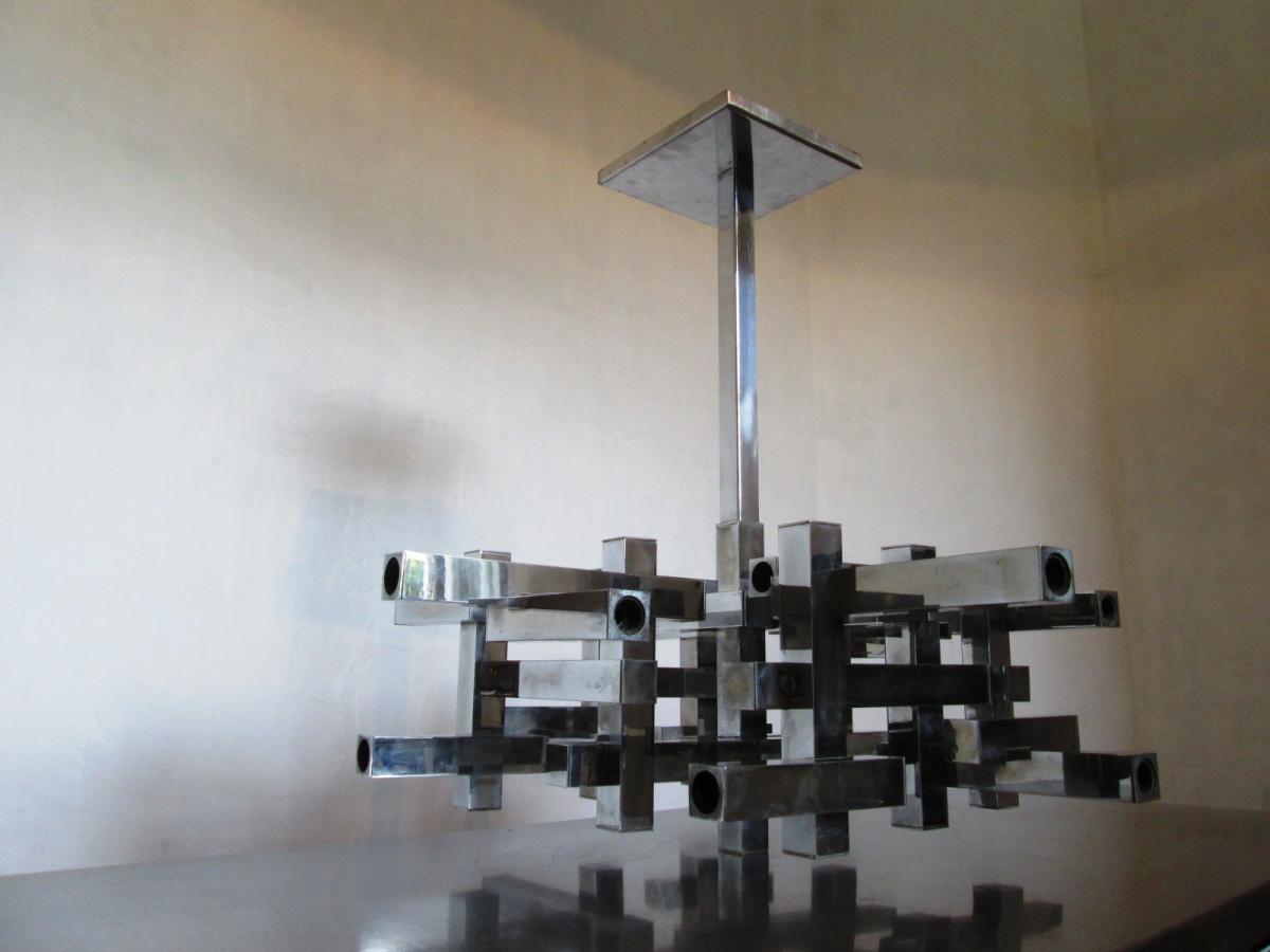 Gaetano Sciolari Metric Chandelier