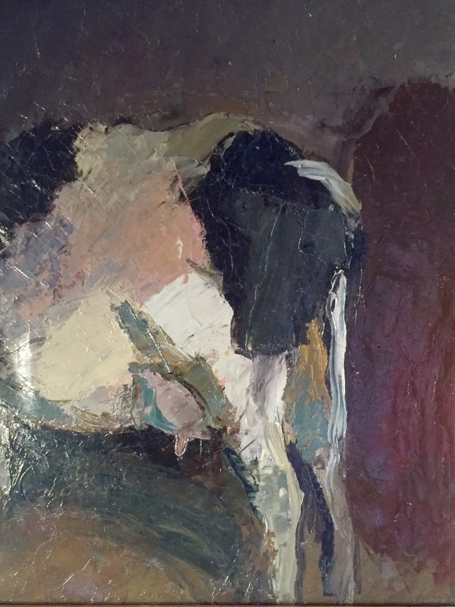 Oil On Canvas By Jules Joëts (1884-1959)-photo-2