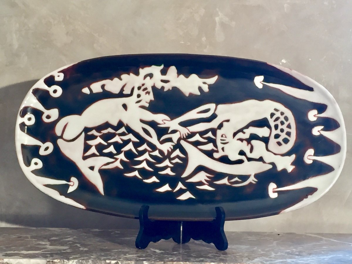 Grand Plat De Jean Lurçat (1892-1966)