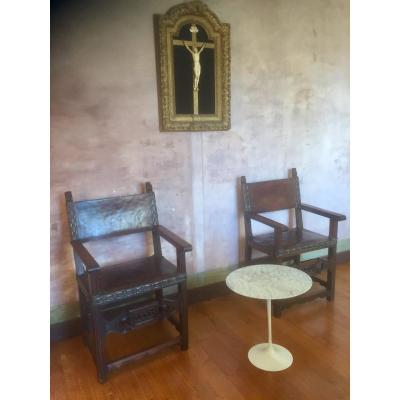 Pair Of Spanish Armchairs