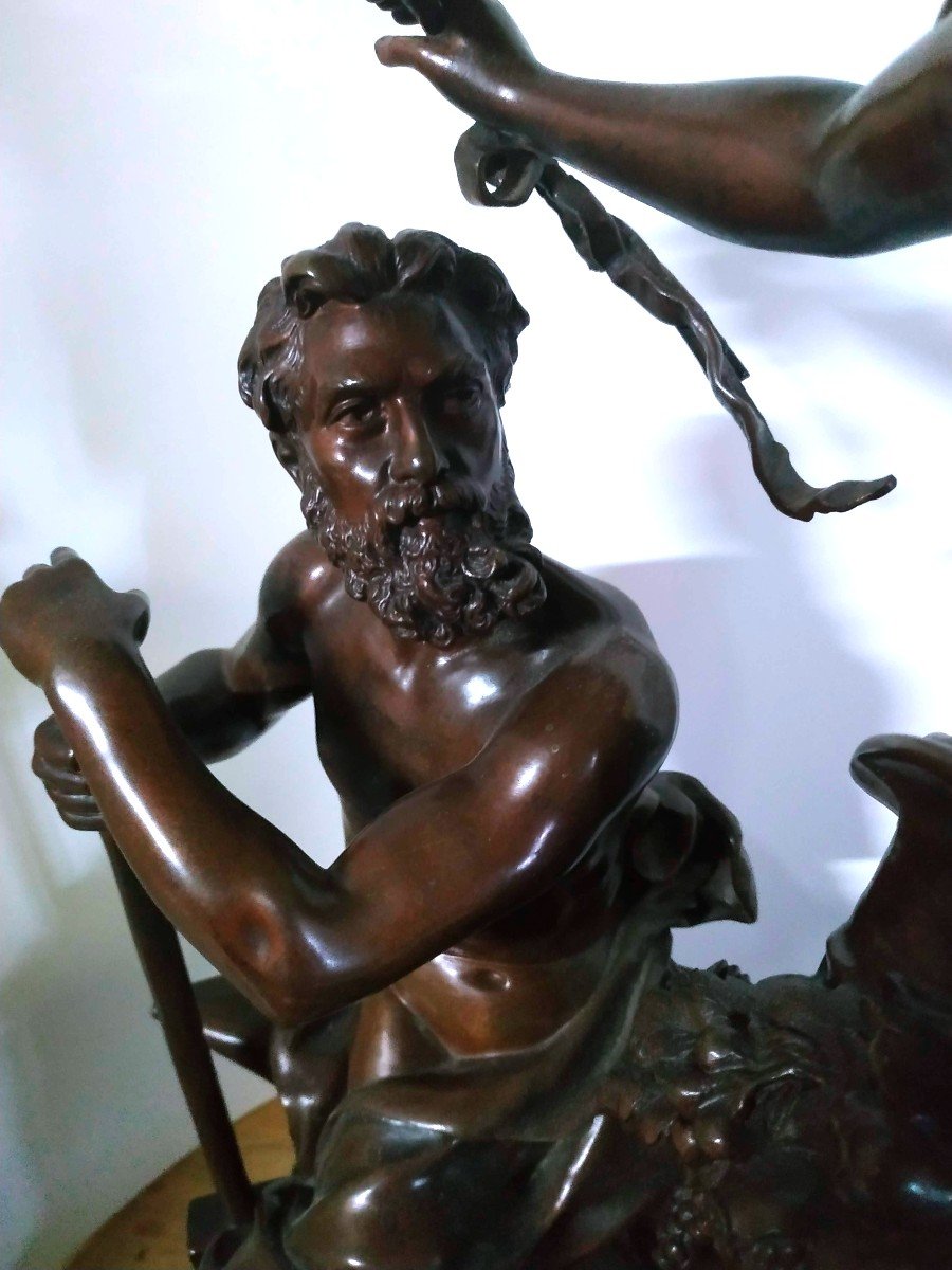 Bronze Sculpture Adrien Gaudez (1845-1902)-photo-1