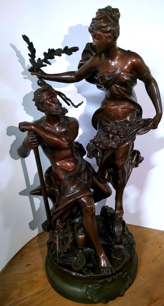 Bronze Sculpture Adrien Gaudez (1845-1902)