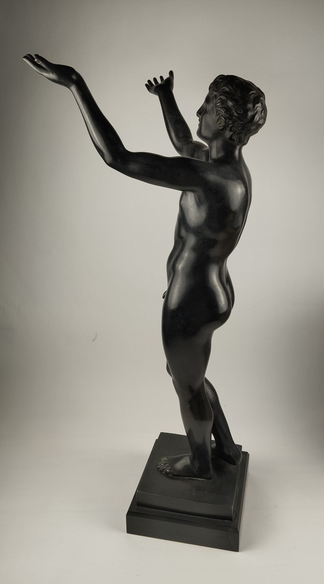 Bronze Sculpture Of A Praying Boy From Berlin-photo-2