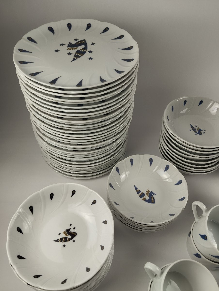 service 99 pièces air france Concorde jean picart Ledoux Bernardaud et Haviland -photo-2