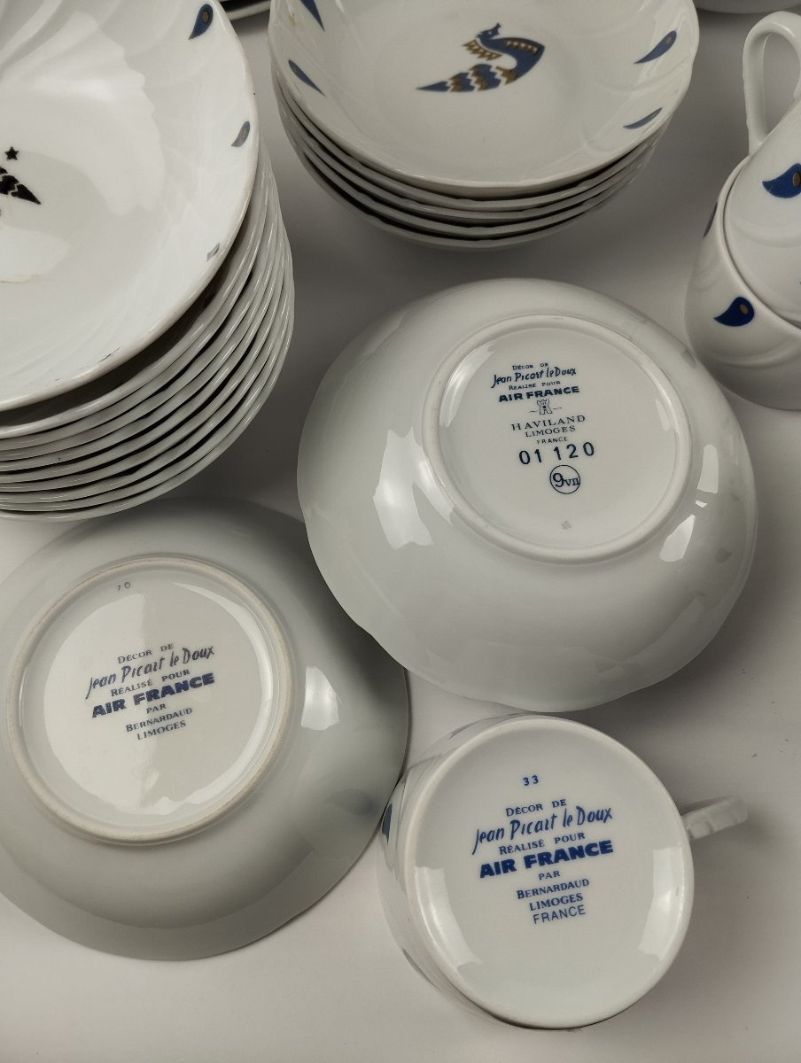 service 99 pièces air france Concorde jean picart Ledoux Bernardaud et Haviland -photo-4