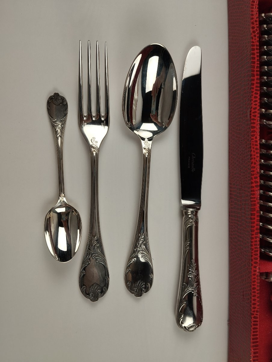 Christofle 50-piece Marly Cutlery Set-photo-2