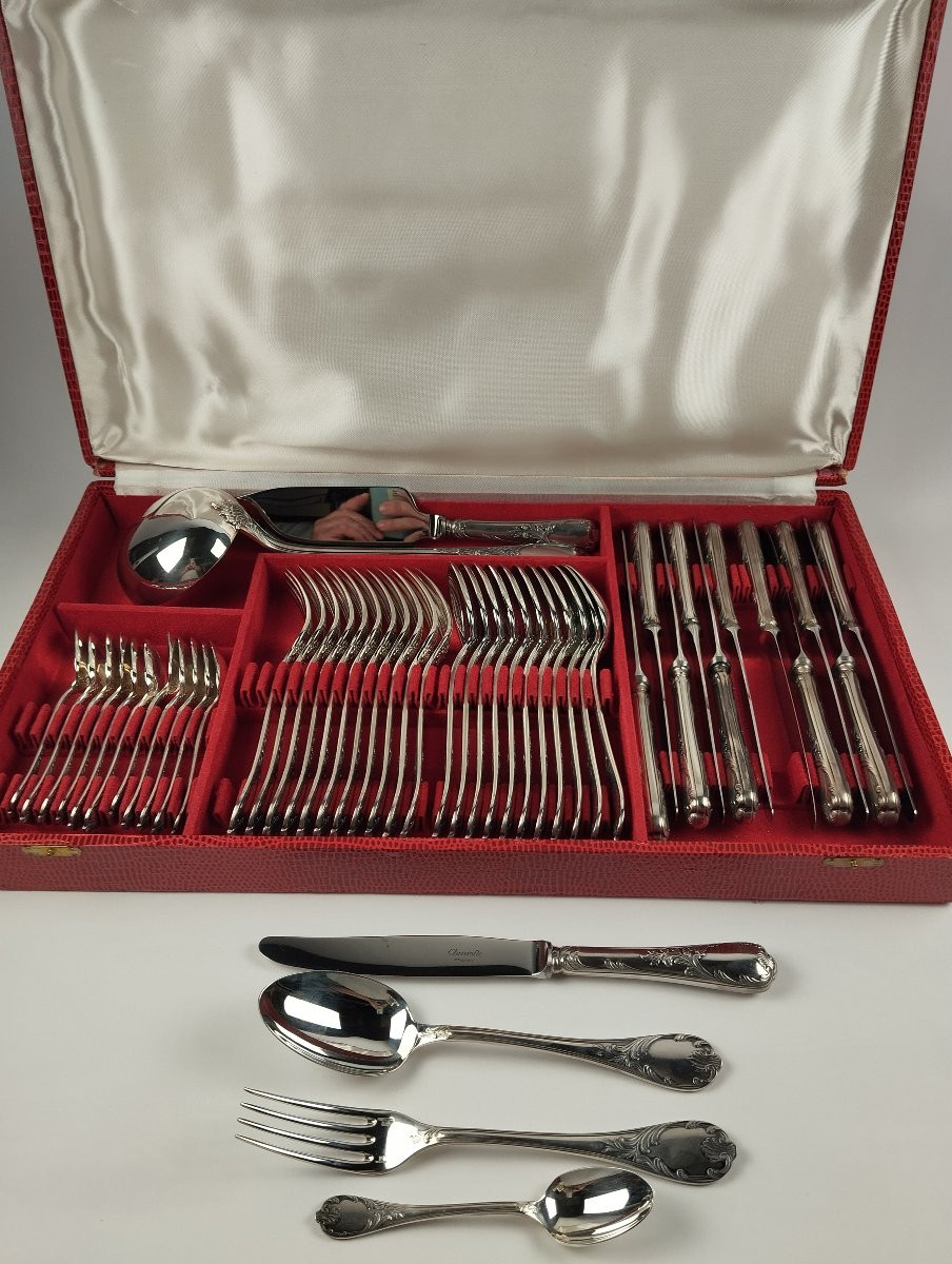 Christofle 50-piece Marly Cutlery Set-photo-4