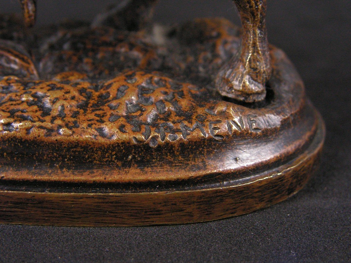 Pierre Jules Leads Bull In Bronze 19th Century-photo-3