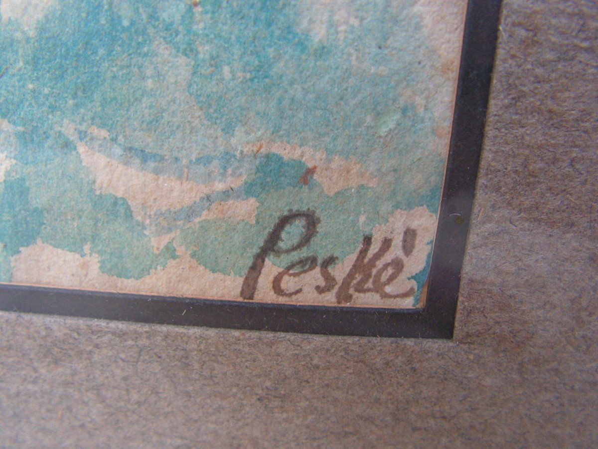 Jean Peské 1870-1949 La Barque-photo-3