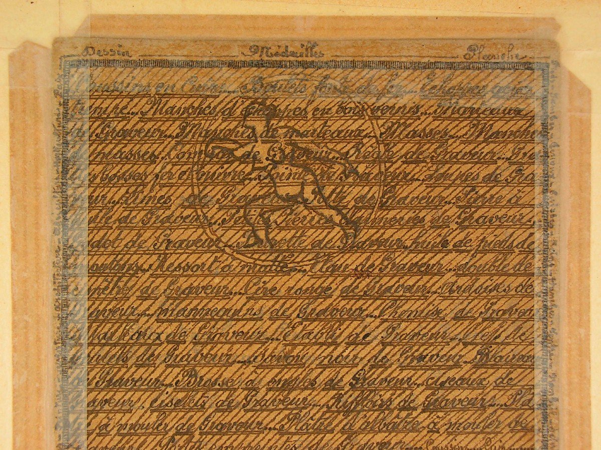 Emile Josome Hodinos Dessin &agrave; l&#039;Encre De Chine XIX&egrave;me Art Brut Femme Nue M&eacute;daille-photo-5