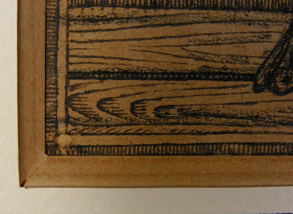 Emile Josome Hodinos Dessin &agrave; l&#039;Encre De Chine XIX&egrave;me Art Brut Femme Nue Medaille-photo-1