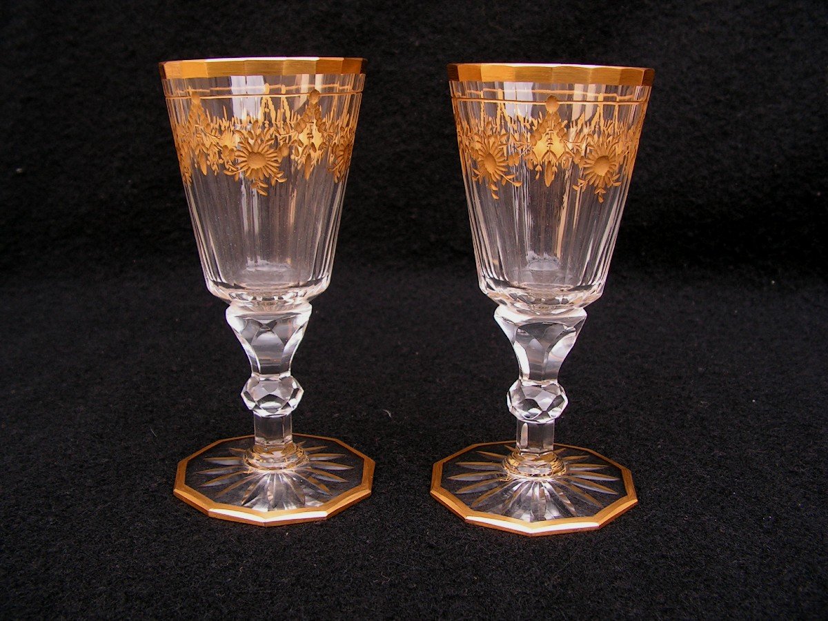 Daum Nancy France Port Or Digestif Service In Crystal, Regence Model, Late 19th Century-photo-1