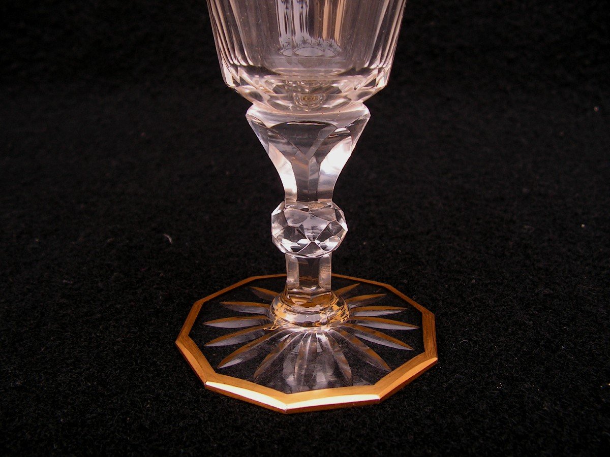 Daum Nancy France Port Or Digestif Service In Crystal, Regence Model, Late 19th Century-photo-3