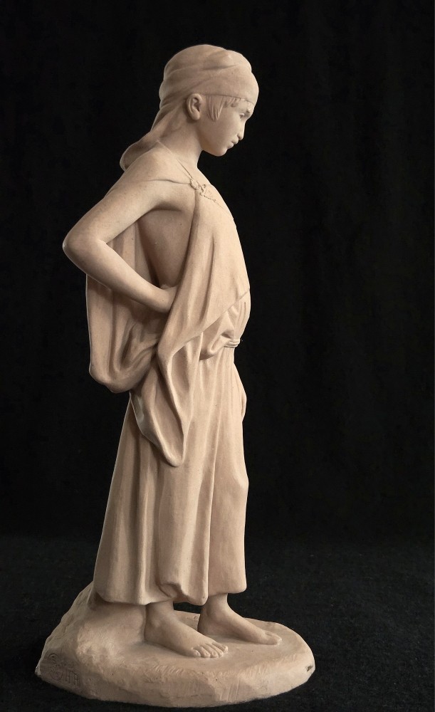 Pierre Charles Lenoir Sèvres Girl From Biskra Orientalist Sandstone Art Deco Henri Robert-photo-3