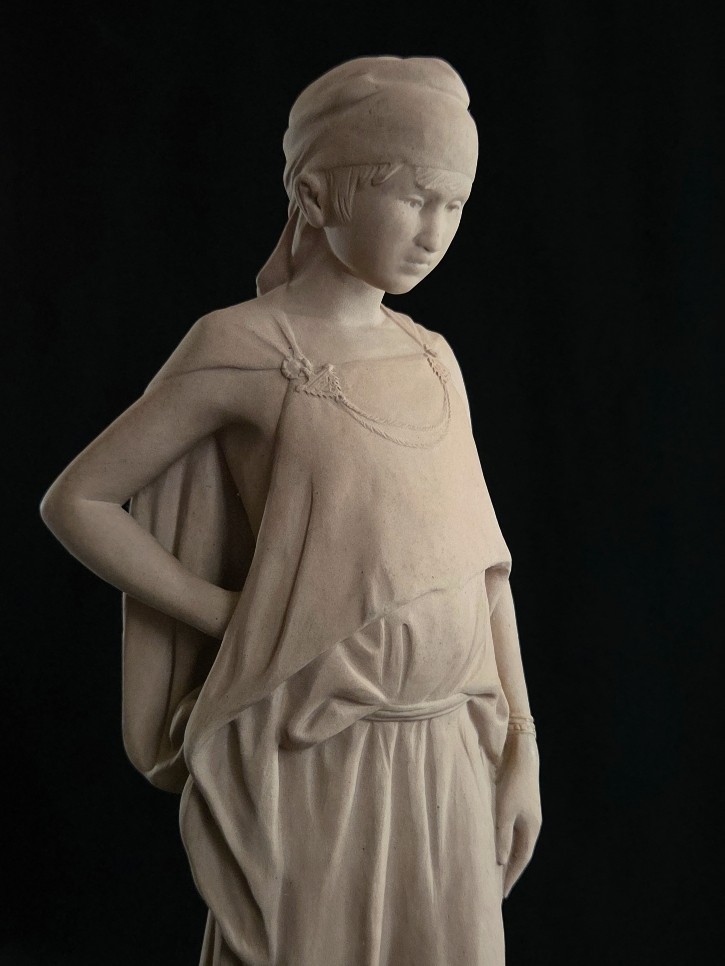Pierre Charles Lenoir Sèvres Girl From Biskra Orientalist Sandstone Art Deco Henri Robert-photo-4