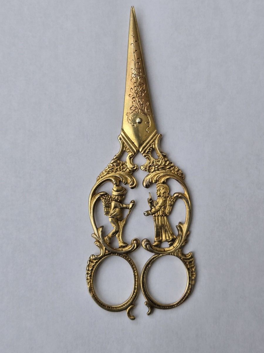 Pair Of Silver-gilt Grape Scissors, Johann S. Kurtz & C° Hanau, Germany -photo-4