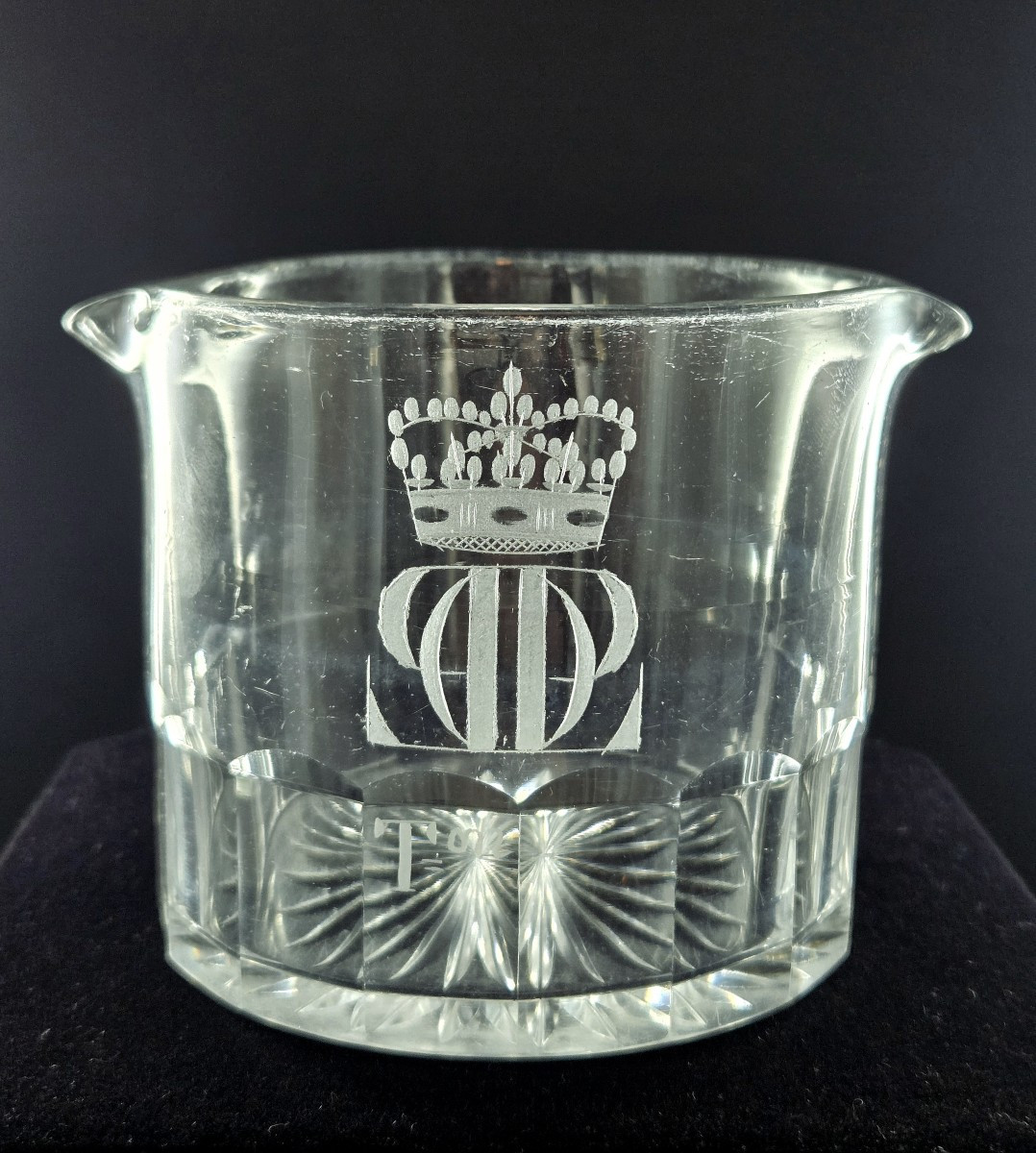 Roi Louis Philippe D' Orléans rafraichissoir a verres Trianon Versailles Baccarat