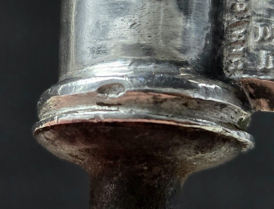 Deleuze Corkscrew, Champagne Siphon, Solid Silver Dolphin Design, 1829-photo-2