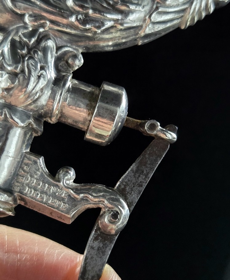 Deleuze Corkscrew, Champagne Siphon, Solid Silver Dolphin Design, 1829-photo-7