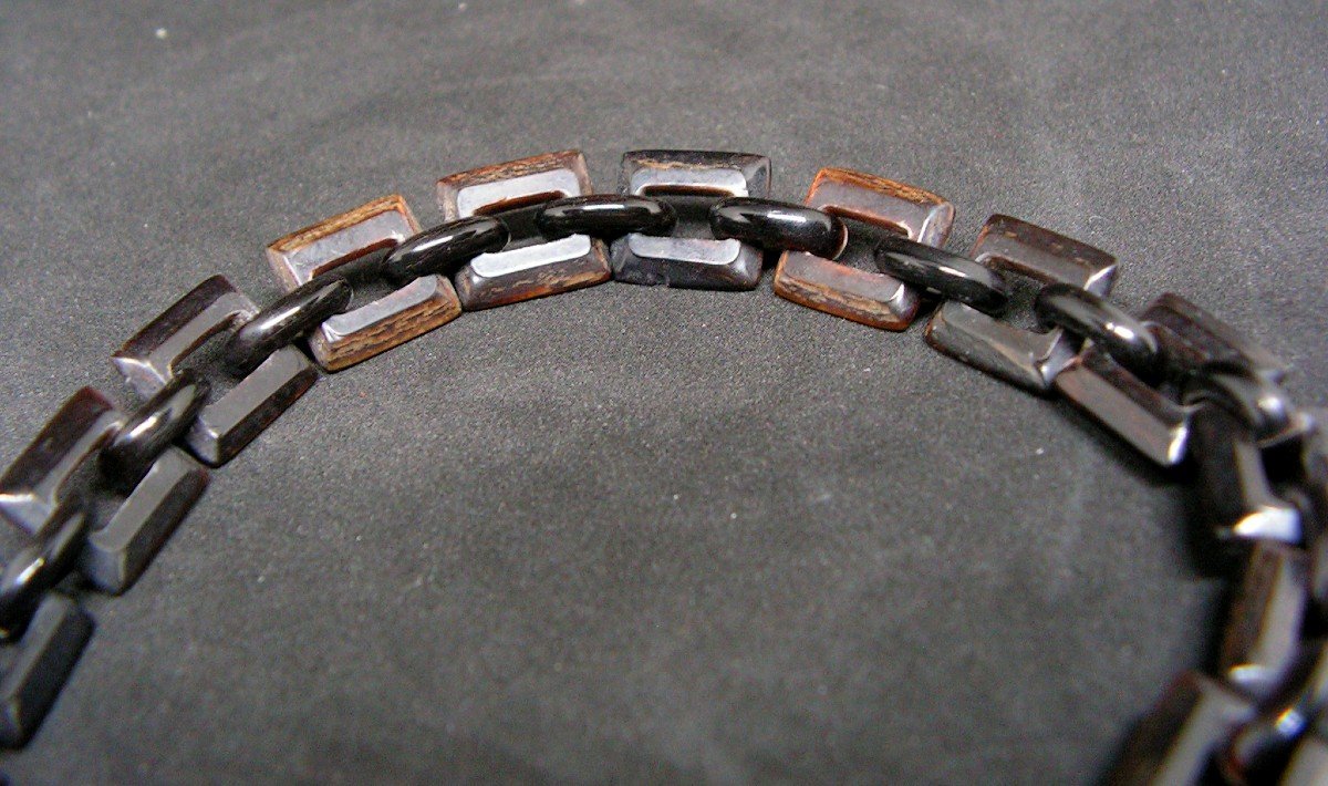 Nineteenth Century Brown Horn Watch Chain-photo-2