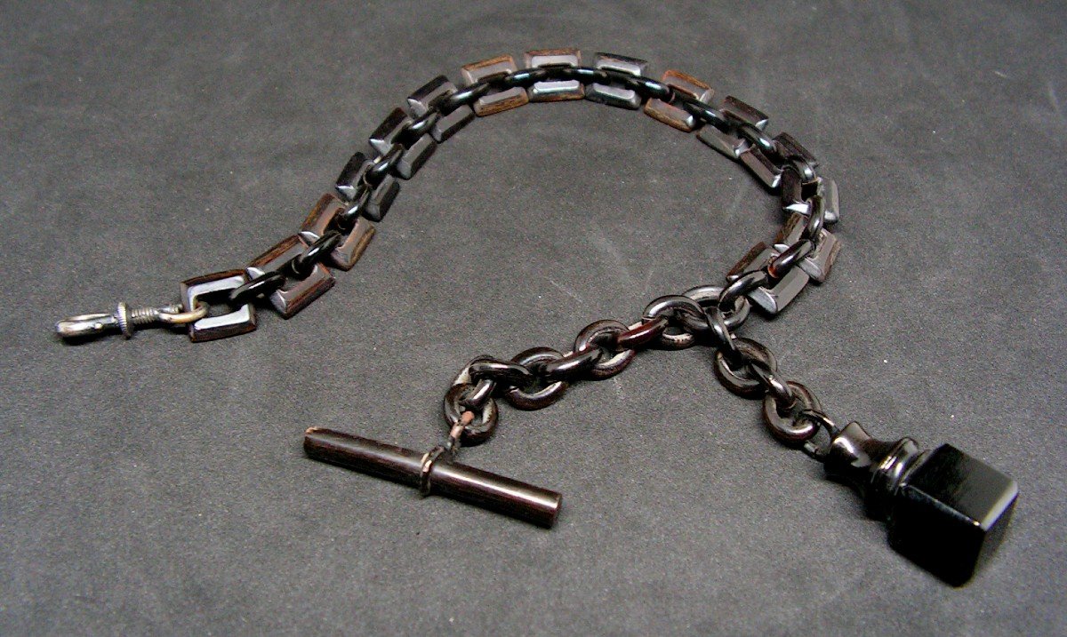Nineteenth Century Brown Horn Watch Chain