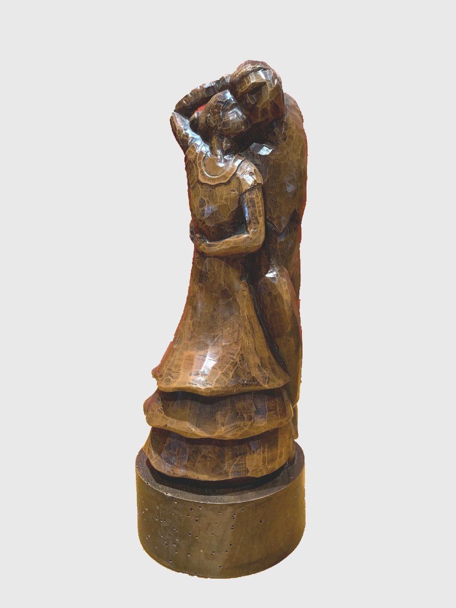 Couple In Carved Wood By Manolo Valiente-photo-1