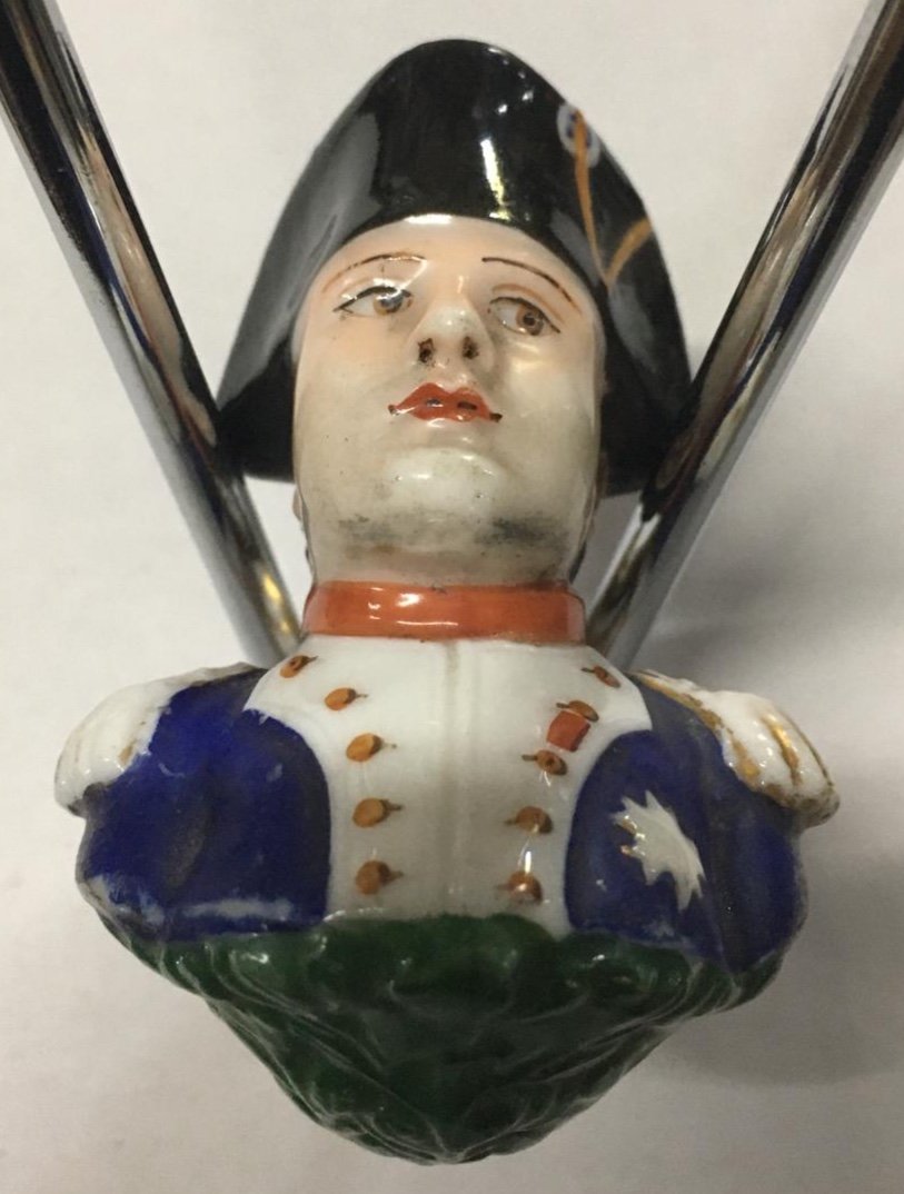 Nineteenth Porcelain Napoleon Pipe Head-photo-4