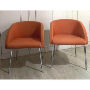 Paire De Fauteuils Vintage