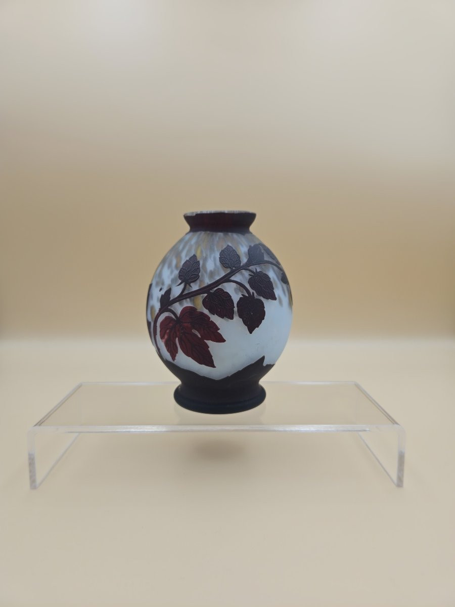 Vase signé Richard, verrerie Loetz, en verre multicouches Art Nouveau-photo-6