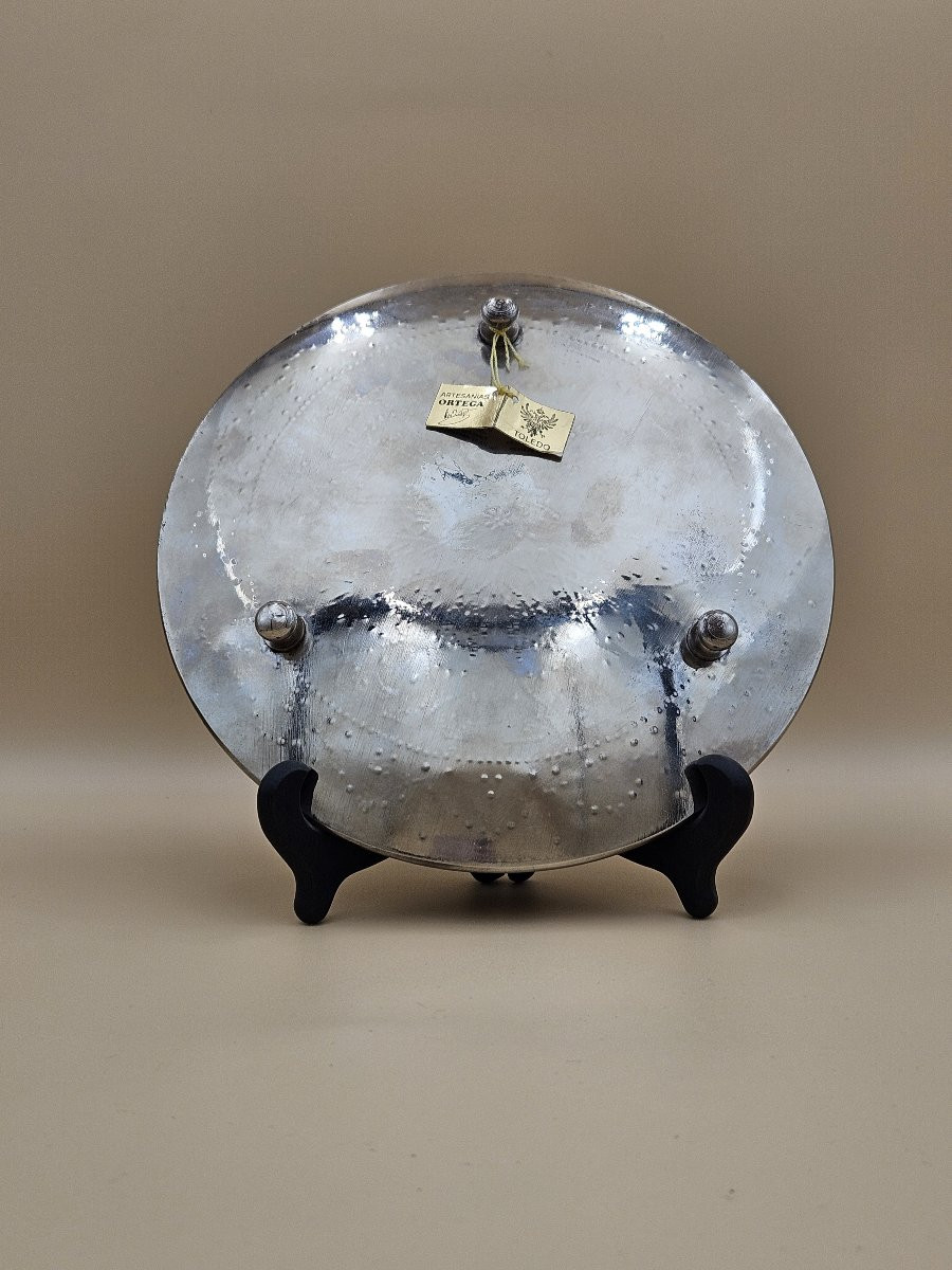 Assiette  Art décoratif espagnol - damasquiné Or 24 carats-photo-4