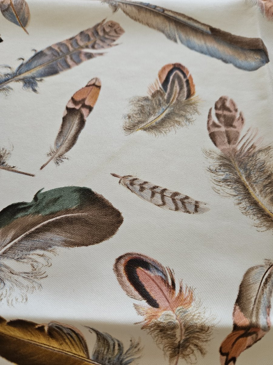 Hermès - carré 90 PLUMES - Henri de Linarès-photo-7