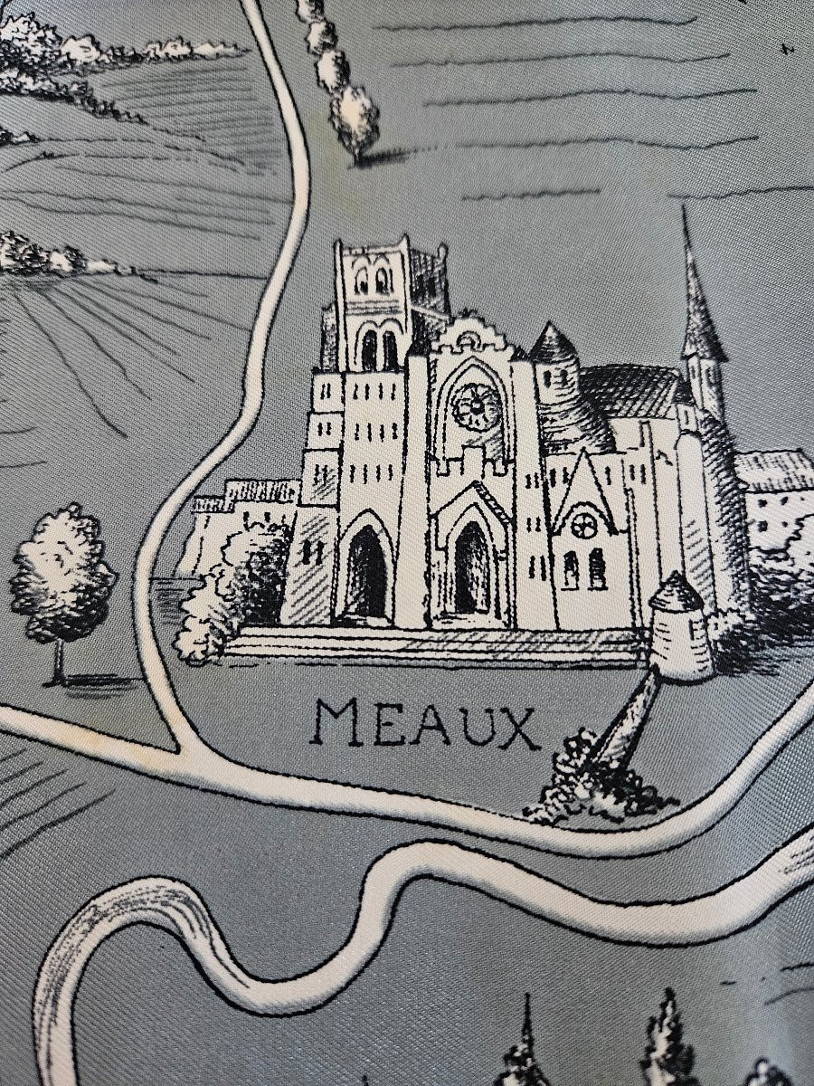 Hermès - Carré 90 FORETS EN L'ILE DE FRANCE - 1954-photo-7