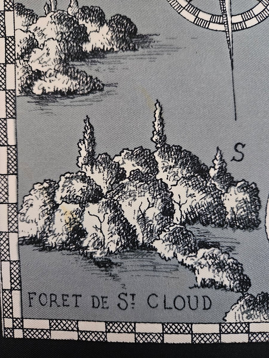 Hermès - Carré 90 FORETS EN L'ILE DE FRANCE - 1954-photo-8