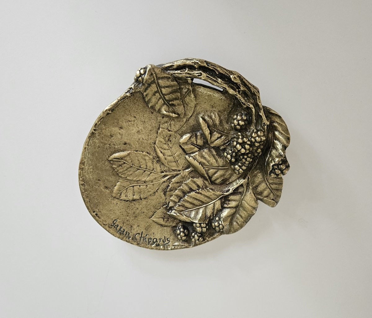 GAZAN CHIPARUS - Coupe vide poche en Bronze doré - Art Déco-photo-2