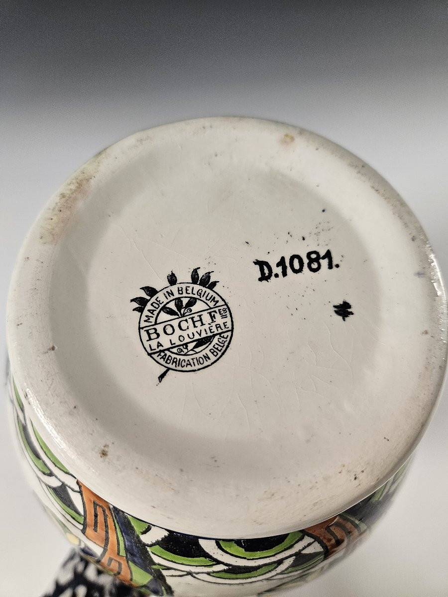 Boch Frères Keramis Vase – Attributed To Charles Catteau (circa 1925–1930)-photo-3