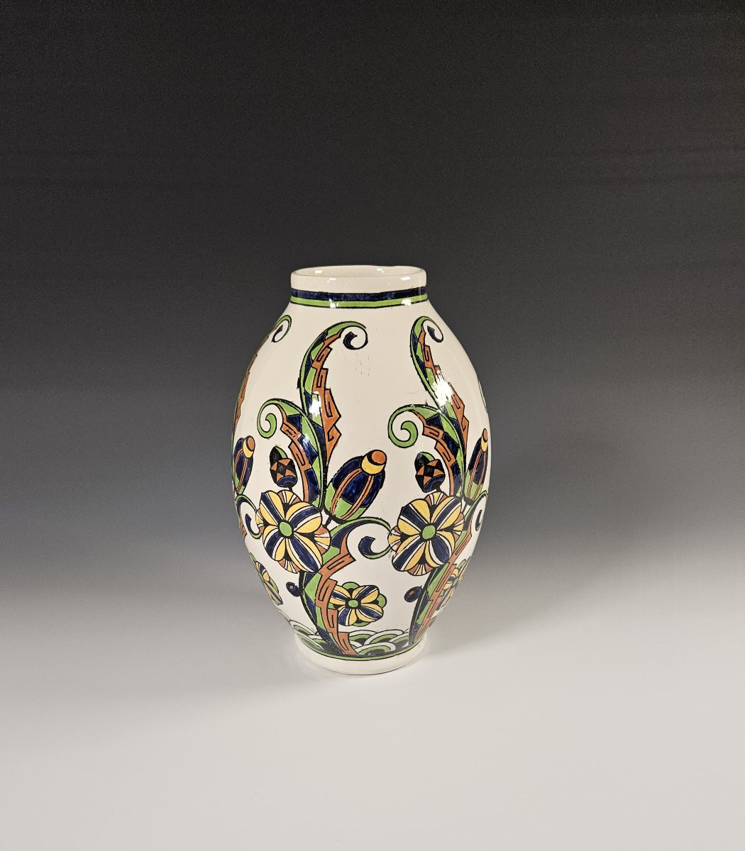 Boch Frères Keramis Vase – Attributed To Charles Catteau (circa 1925–1930)-photo-2