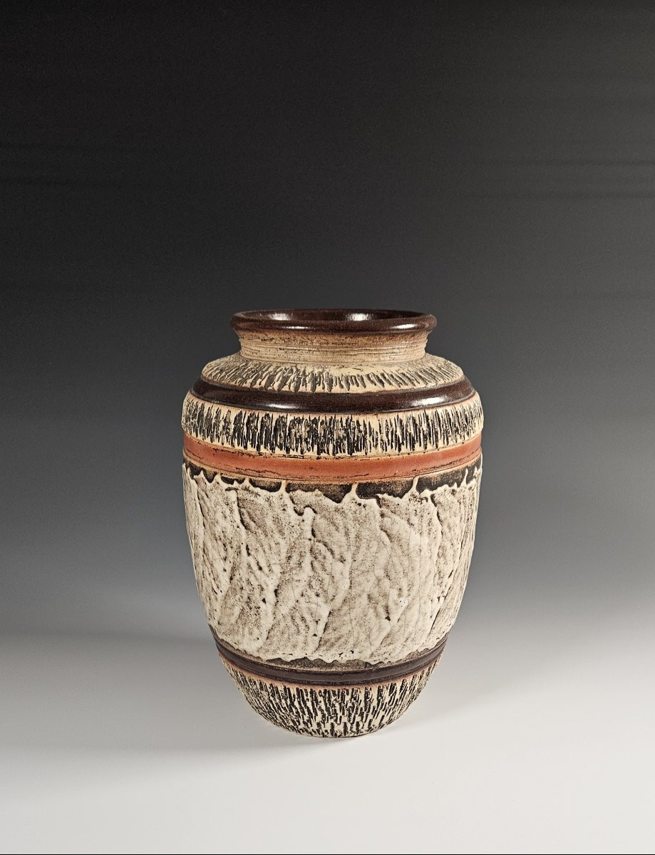 Art Deco Ceramic Vase, Louis Dage-photo-1