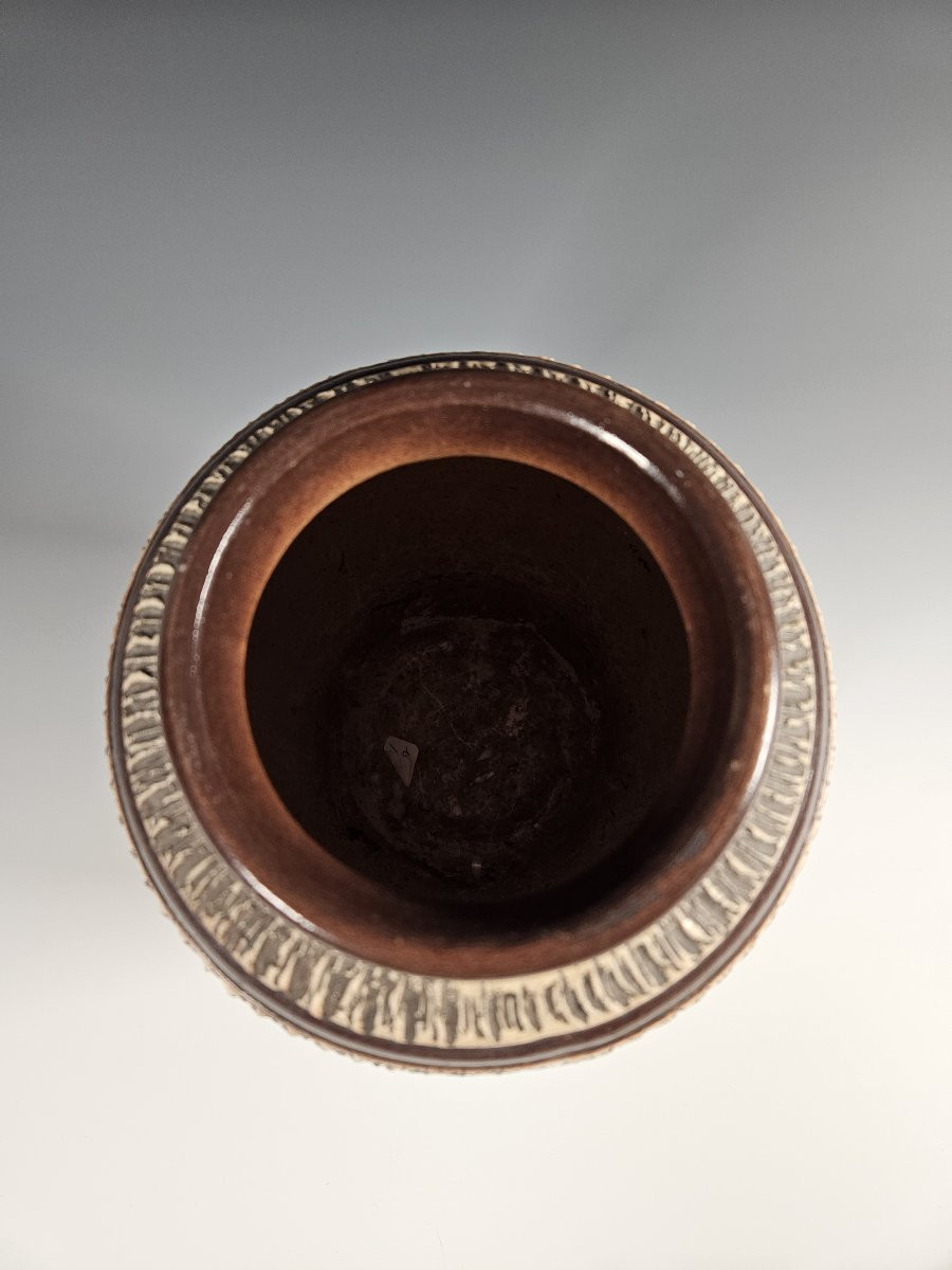 Art Deco Ceramic Vase, Louis Dage-photo-2