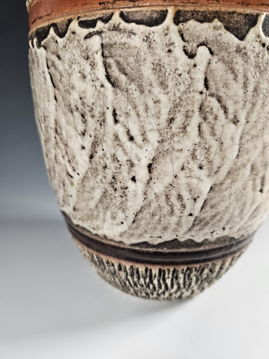 Art Deco Ceramic Vase, Louis Dage-photo-3