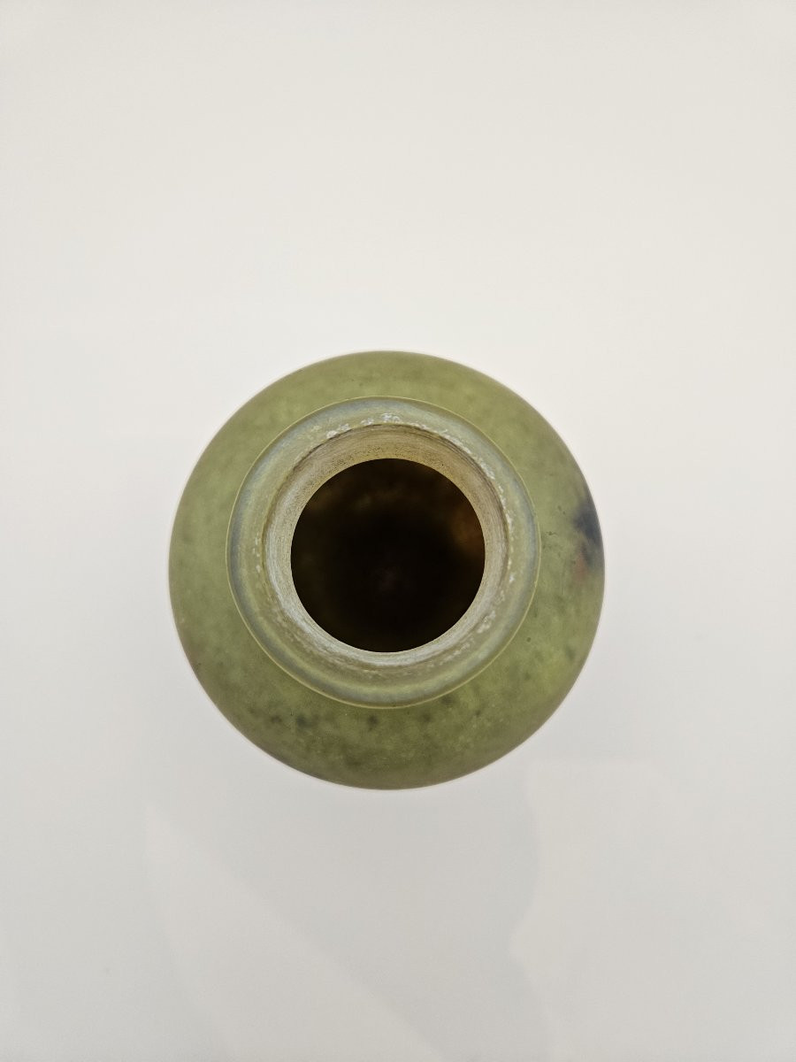 MULLER Frères Lunéville - Vase verre marmoréen - Art Déco-photo-2